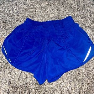 Rare royal blue Lululemon hottie hot shorts